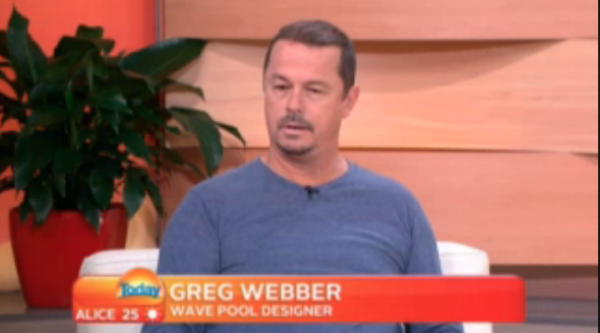 Webber Wave Pools Greg Webber Interviewed on Today Show Greg Webber Interviewed on MSN Nine's Today Show